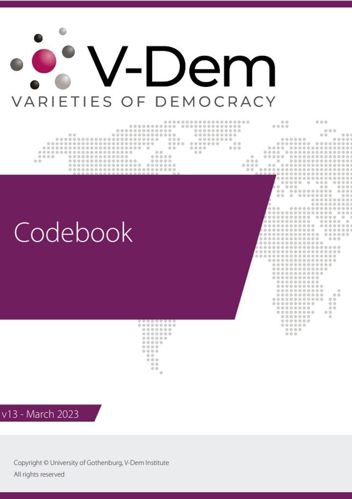 Cover of the V-Dem Codebook